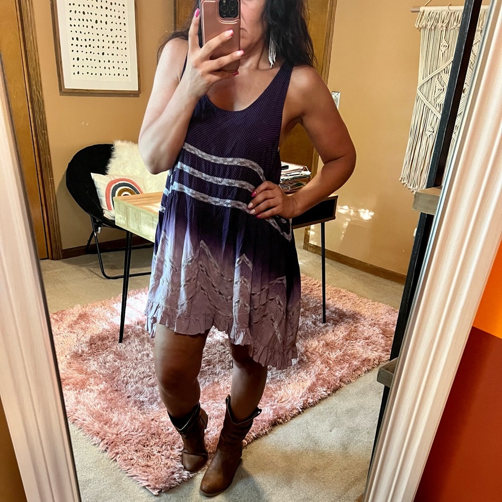 Free People Intimately Voile & Lace  Ombre Costal Cowgirl, Festival, Beach dress